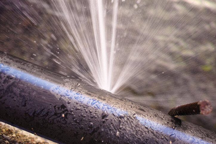 Burst pipe by Good Guys Water Damage Restoration